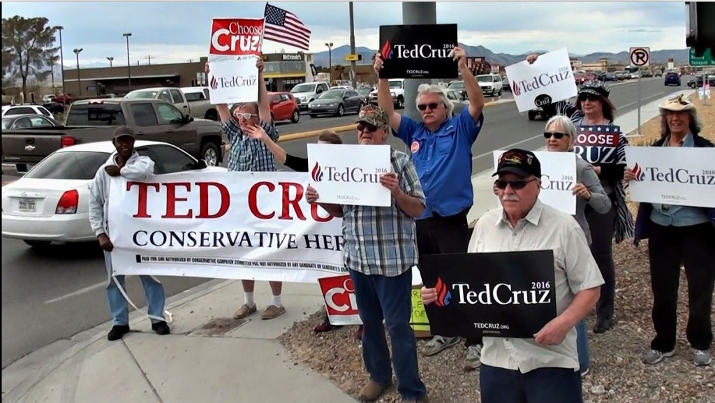 Ted Cruz sign wave pahrump NV 1