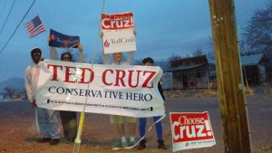 ted cruz sign wave Mina NV