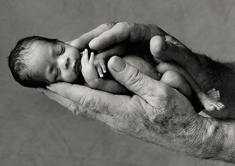 Baby in Daddy's Big Hands